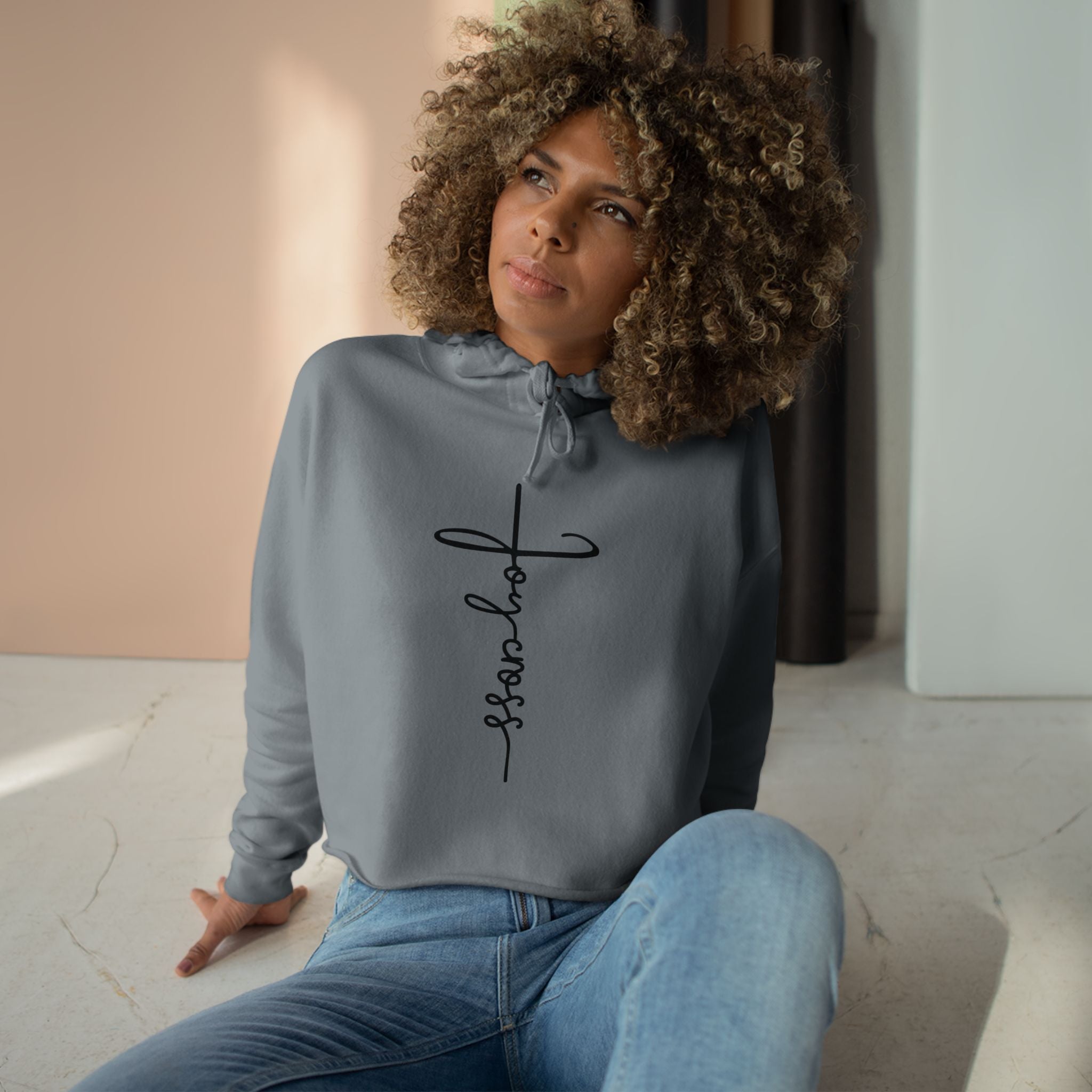 Heavenly Citizen Cropped Hooded: Christian Crop Hoodie
