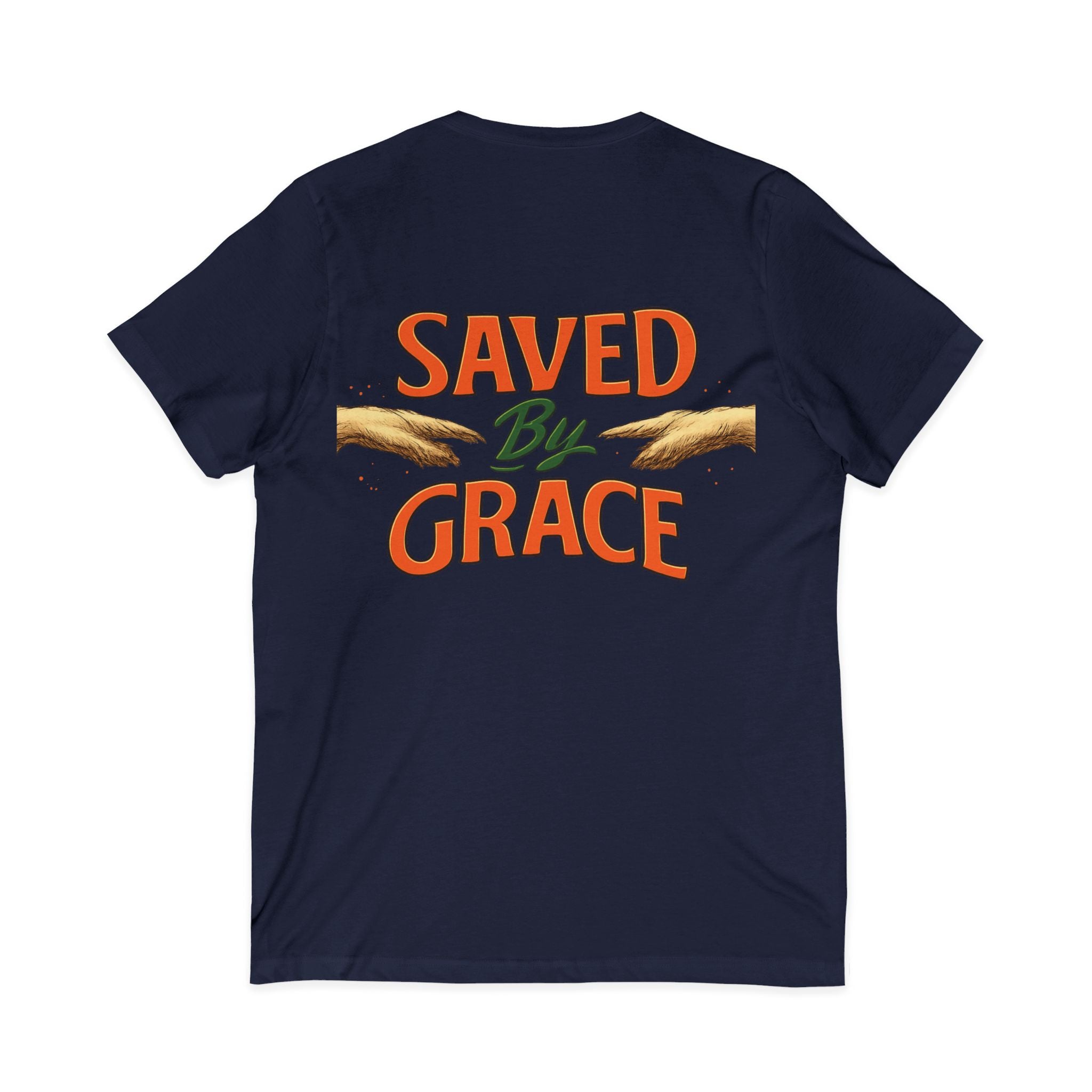 Heavenly Citizen Saved By Grace V-Neck Tee