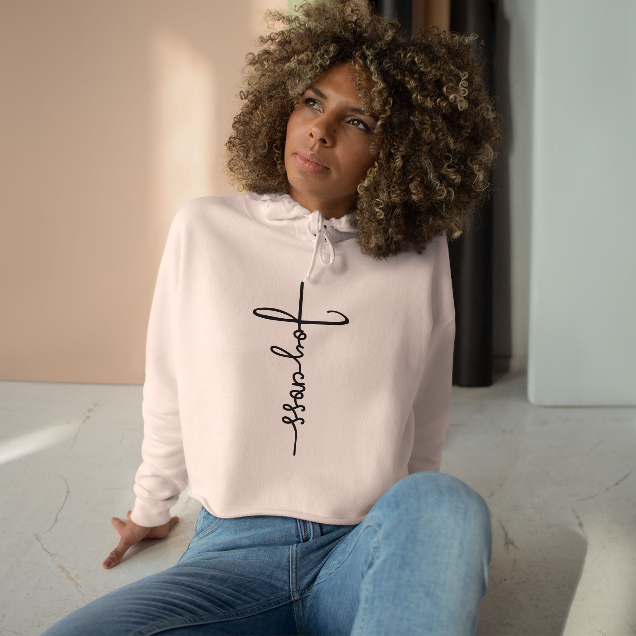 Heavenly Citizen Cropped Hooded: Christian Crop Hoodie