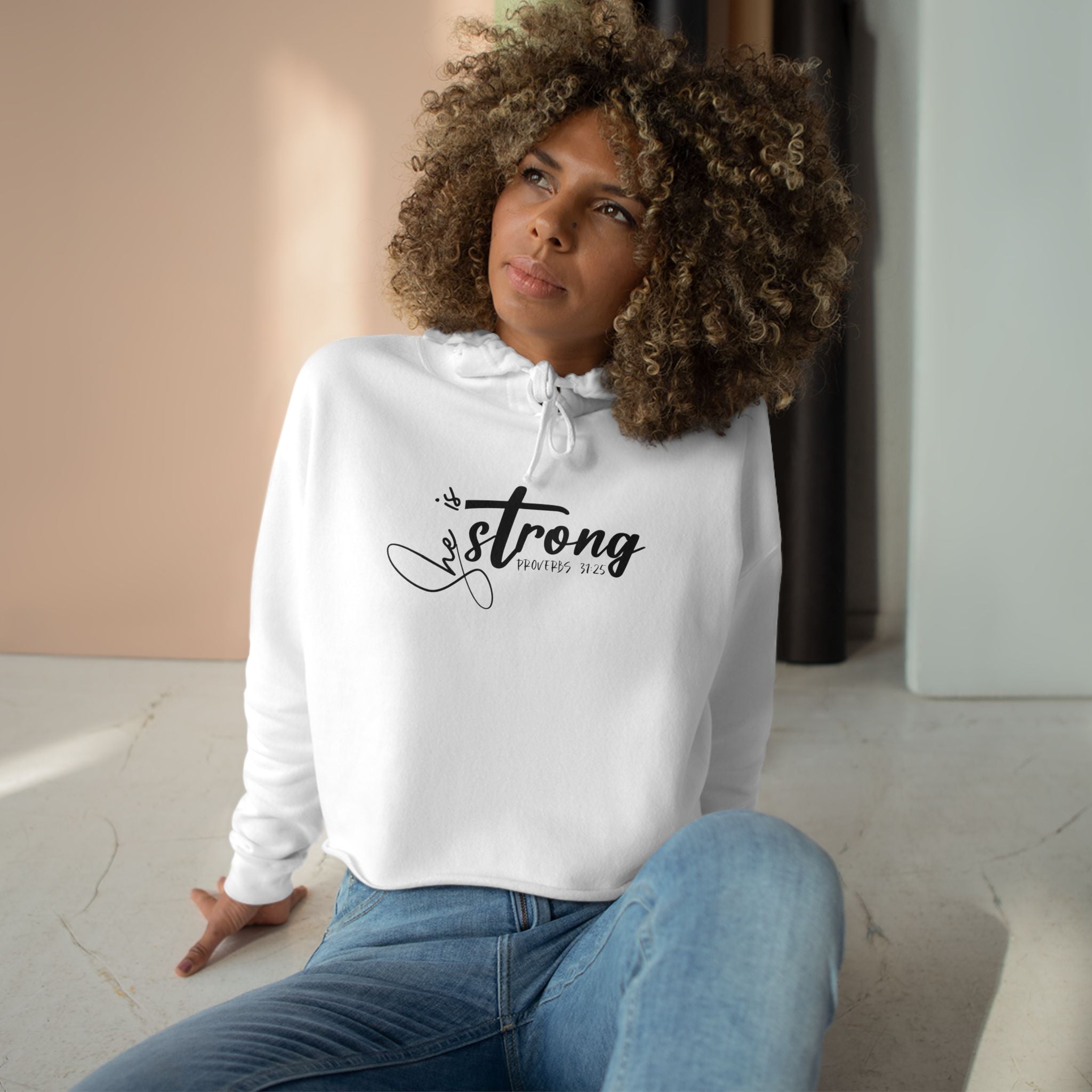 Heavenly Citizen: Cropped Hoodie Sweatshirt for Women