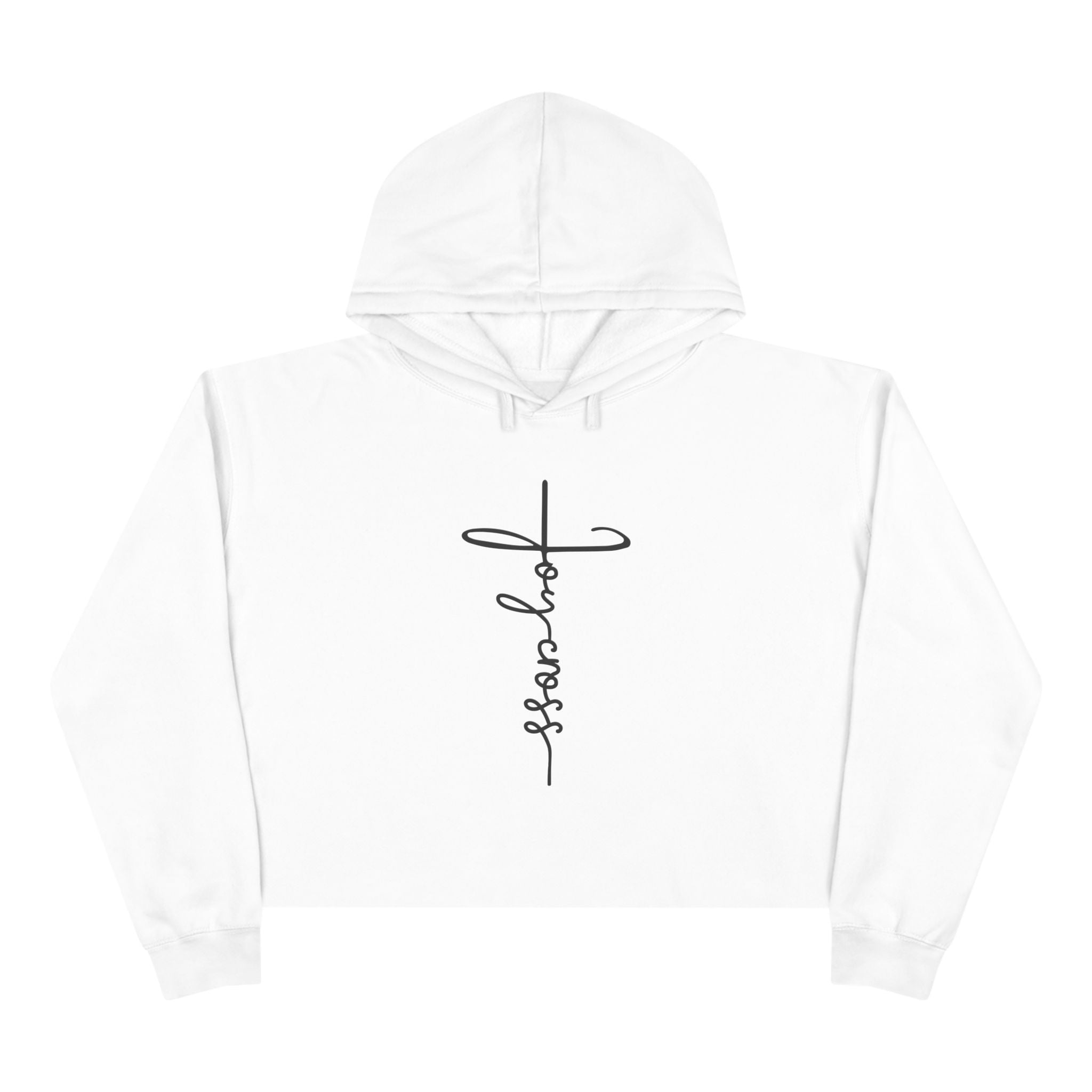 Heavenly Citizen Crop Hoodie — 'Gospel Global Truth'