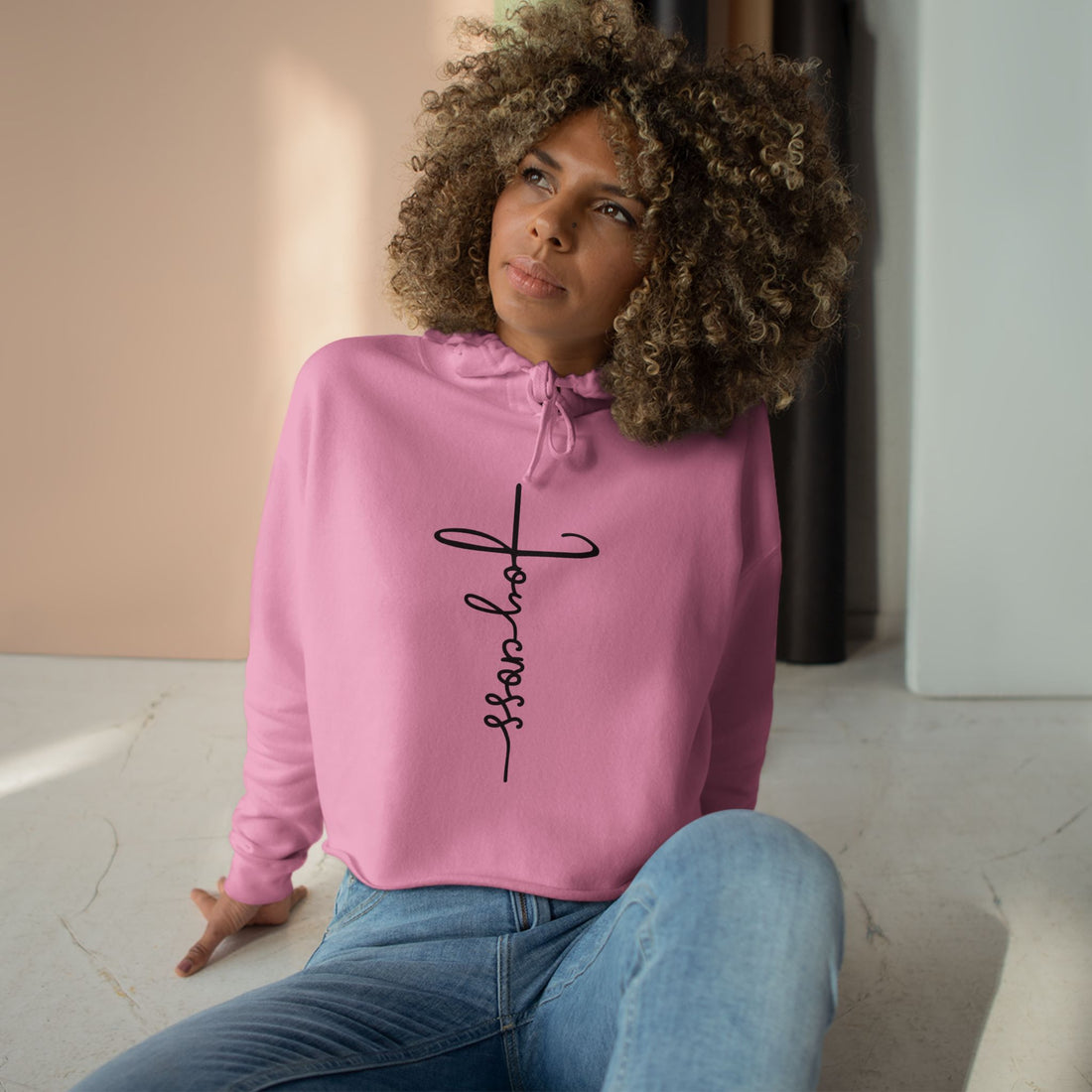 Heavenly Citizen Cropped Hooded: Christian Crop Hoodie