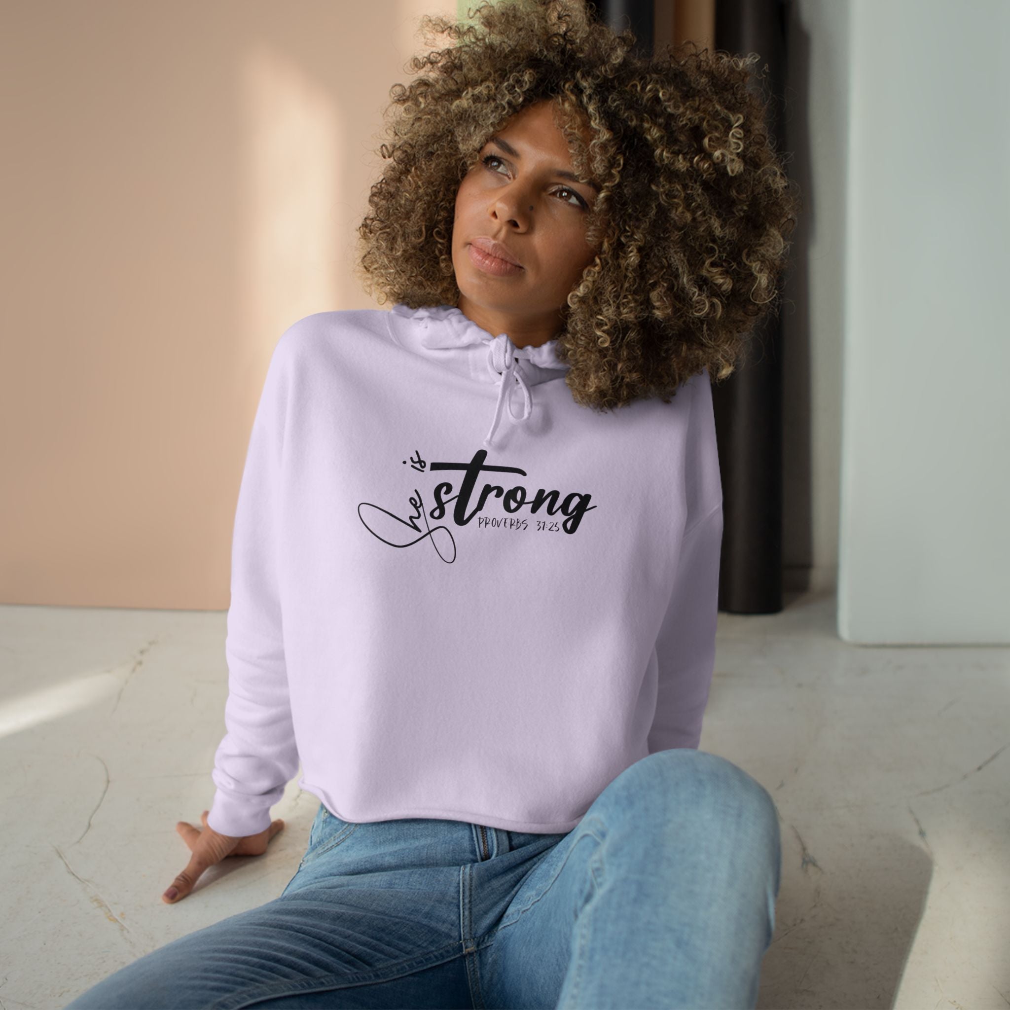 Heavenly Citizen: Cropped Hoodie Sweatshirt for Women