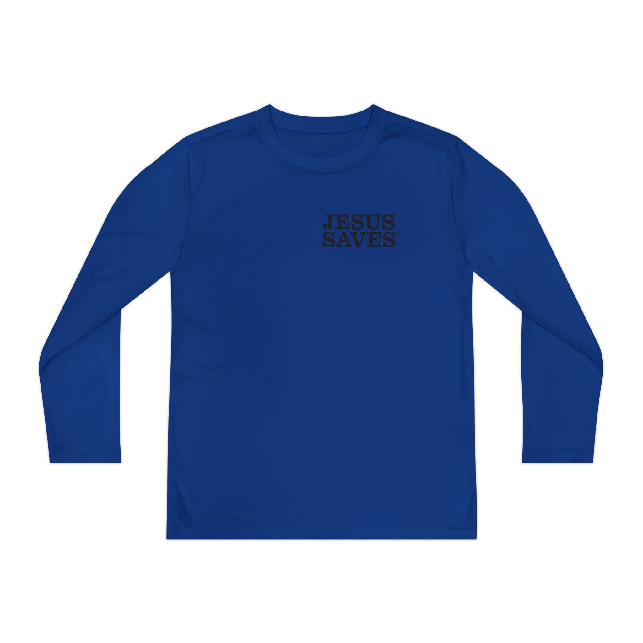 Heavenly Citizen: Youth Long Sleeve Tee — "Jesus Saves" Christian Shirt