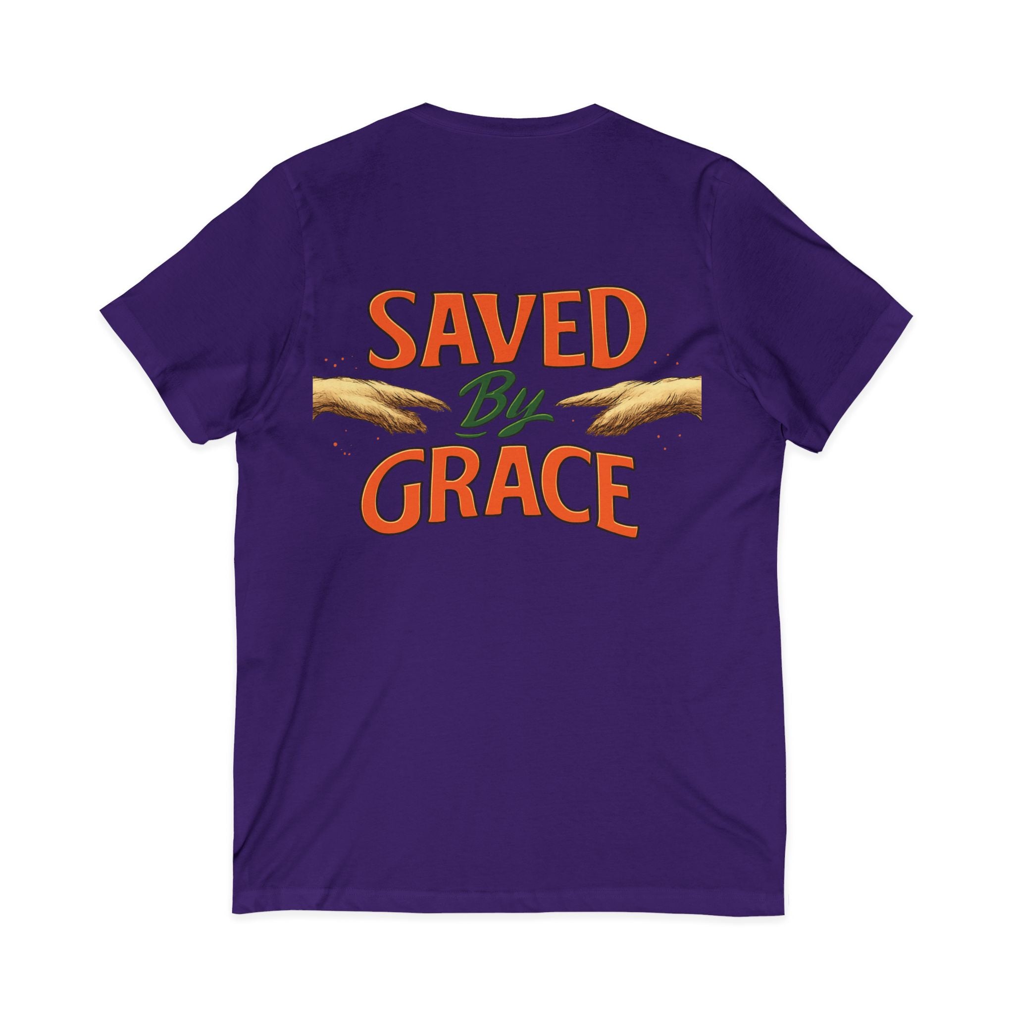 Heavenly Citizen Saved By Grace V-Neck Tee