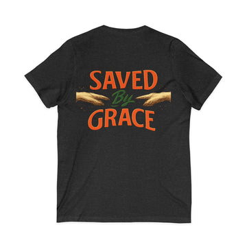 Heavenly Citizen Saved By Grace V-Neck Tee