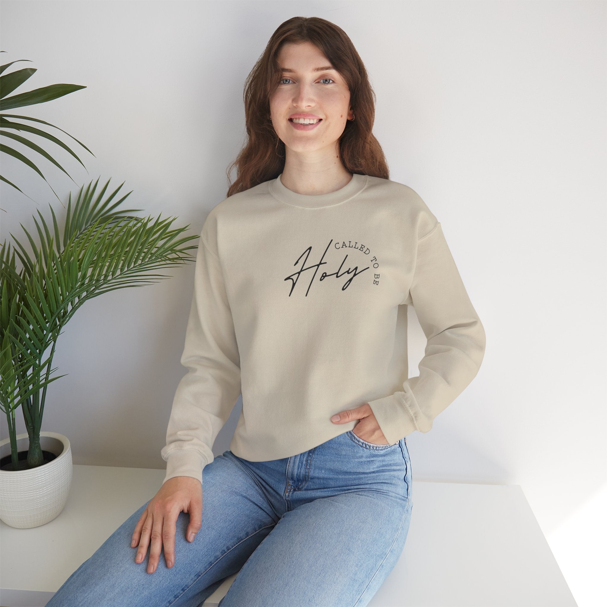 Heavenly Citizen: Crewneck Sweatshirt — “My Savior’s Name is Jesus”
