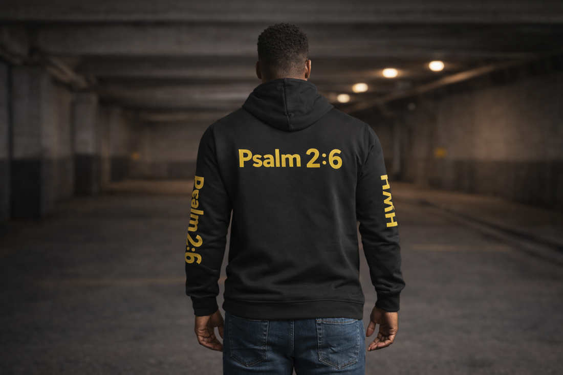 YHWH Psalm 2:6 Hooded Long Sleeve Tee — Christian Faith Hoodie