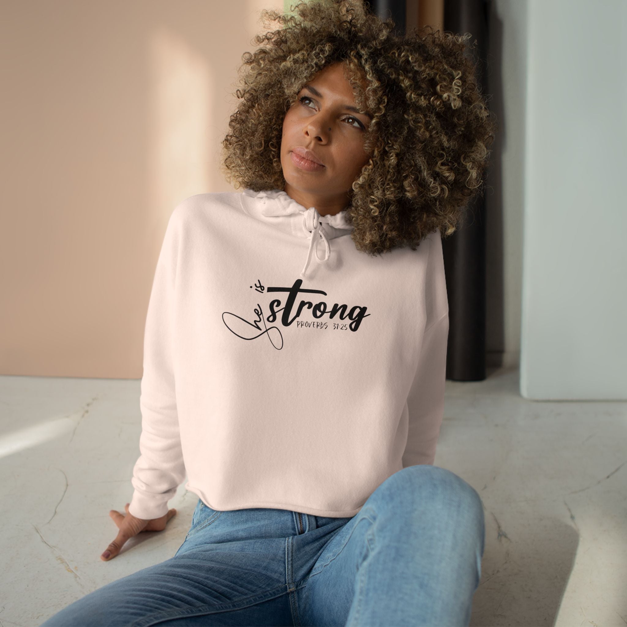 Heavenly Citizen: Cropped Hoodie Sweatshirt for Women