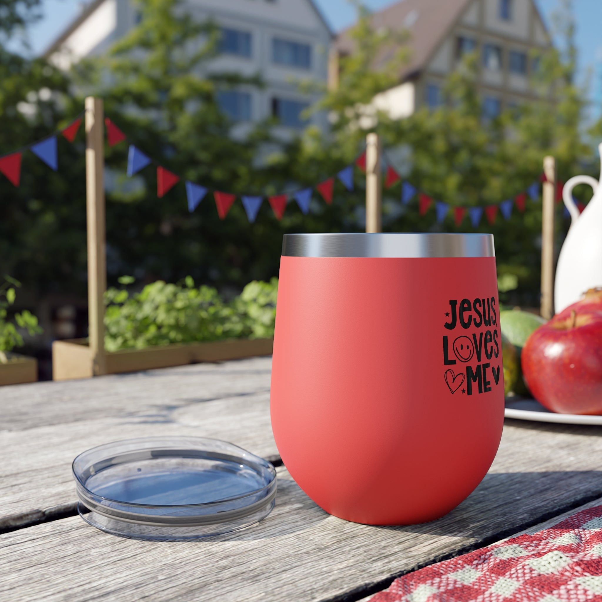 Heavenly Citizen Insulated Tumbler mug— "Strong & Courageous"