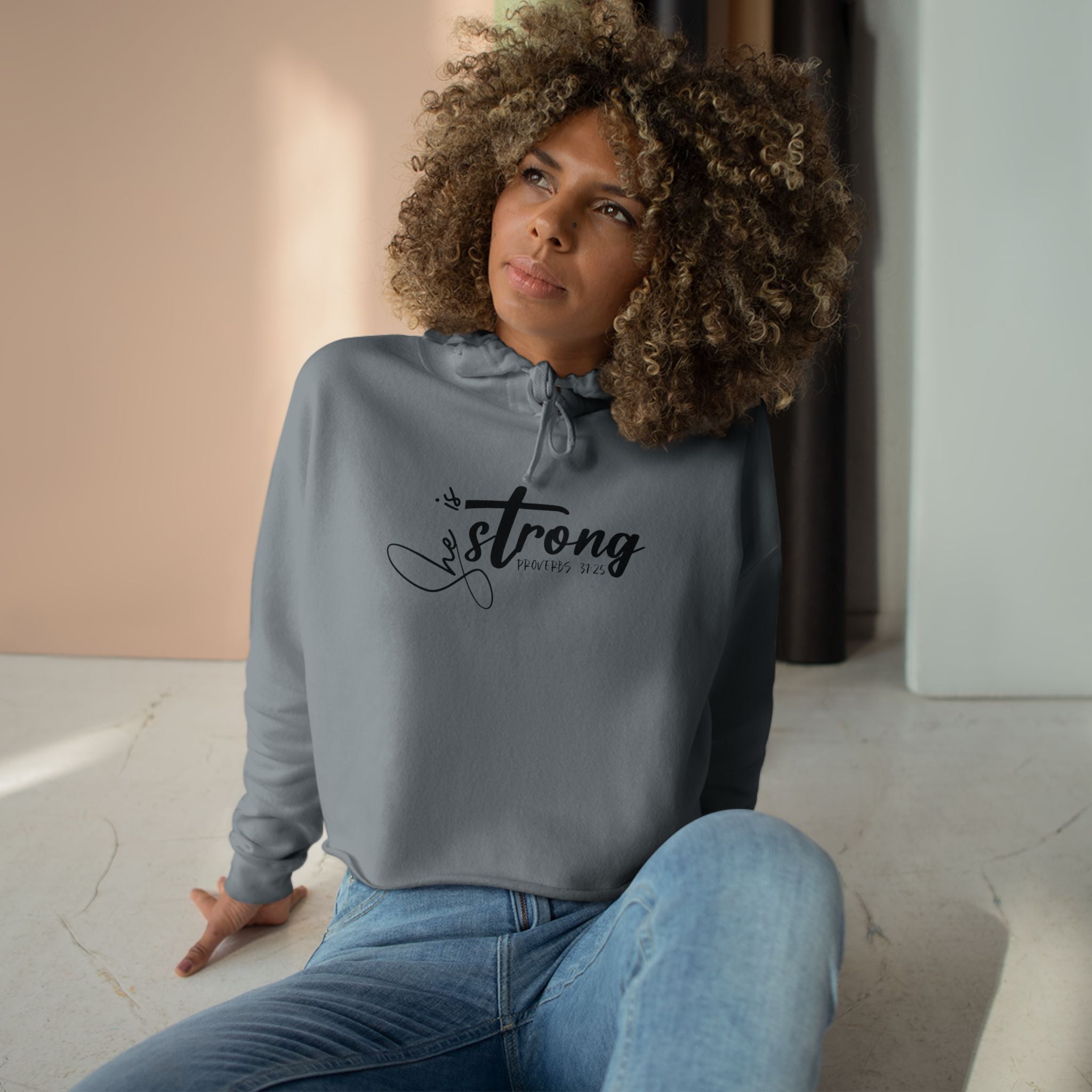 Heavenly Citizen: Cropped Hoodie Sweatshirt for Women