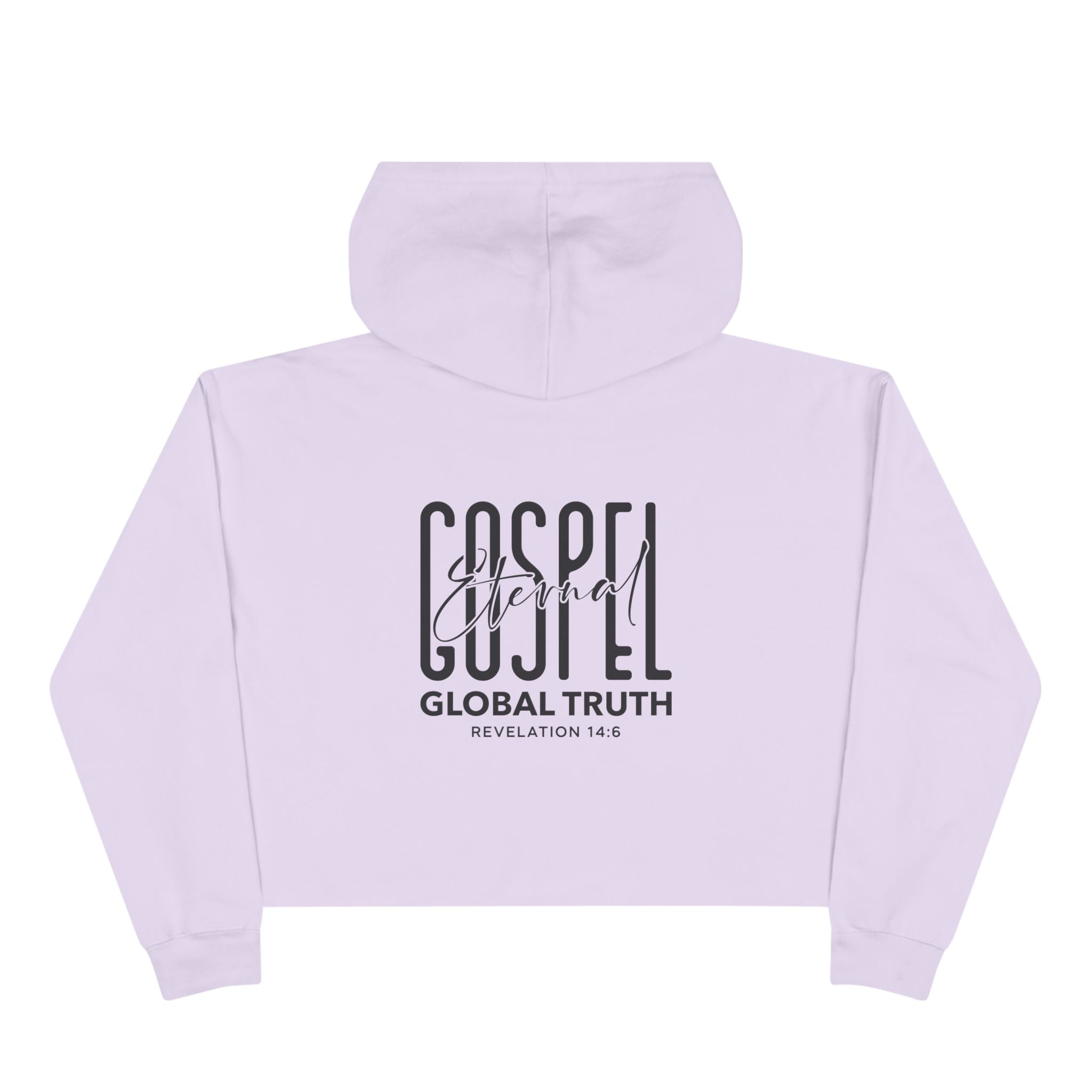 Heavenly Citizen Crop Hoodie — 'Gospel Global Truth'