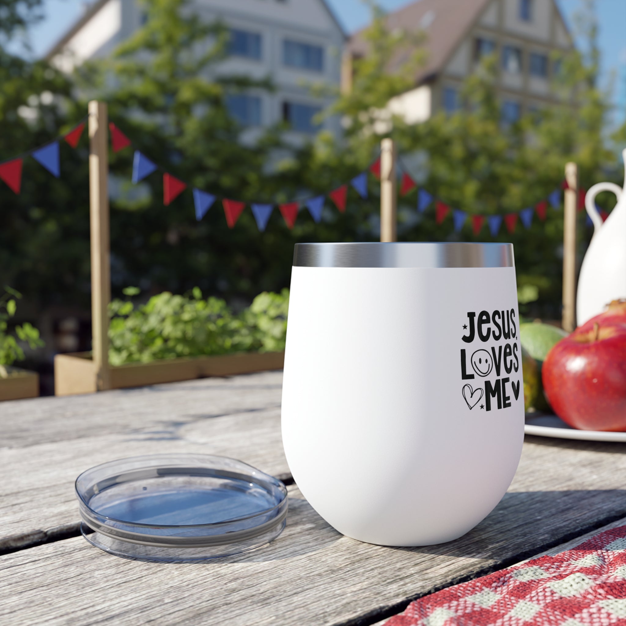 Heavenly Citizen Insulated Tumbler mug— "Strong & Courageous"