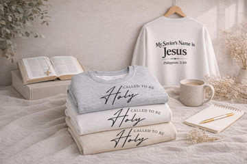 Heavenly Citizen: Crewneck Sweatshirt — “My Savior’s Name is Jesus”