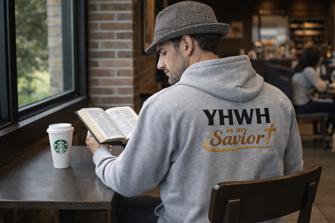 Heavenly Citizen Zip Hoodie — Winged Lion Graphic Religious Sweatshirt